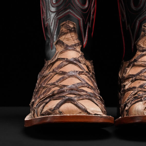 Genuine Tan Pirarucu - Square Toe (Made In USA) - Image 6