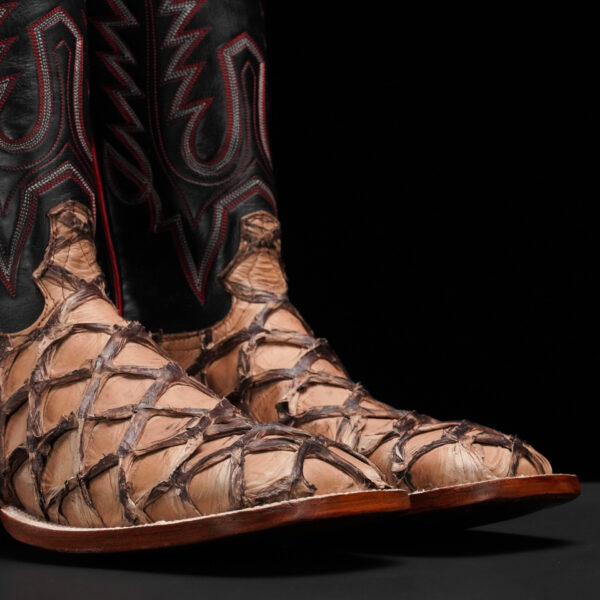 Genuine Tan Pirarucu - Square Toe (Made In USA) - Image 3