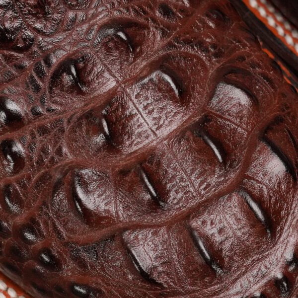 Brown Caiman Neck - Square Toe - Image 3