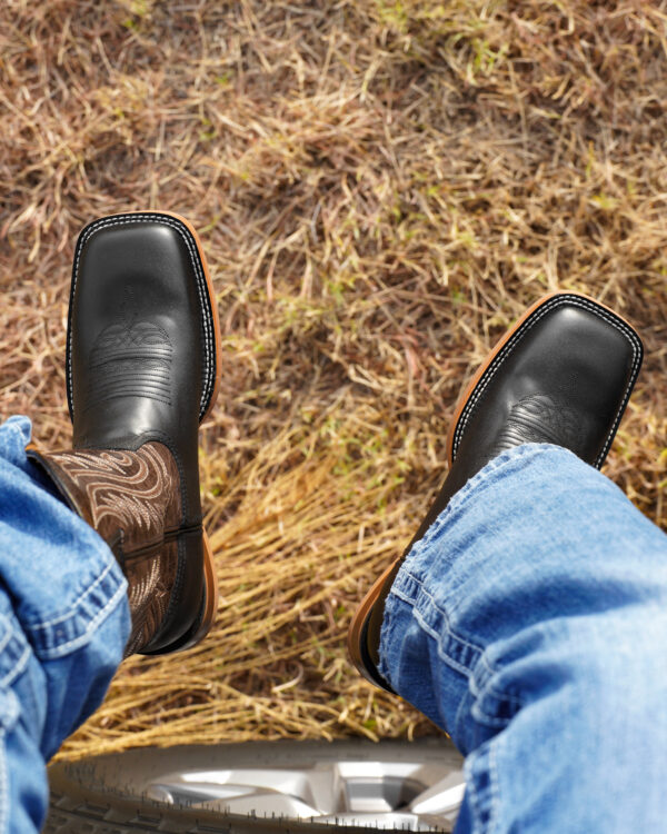 Black Cowhide – Square Toe - Image 5
