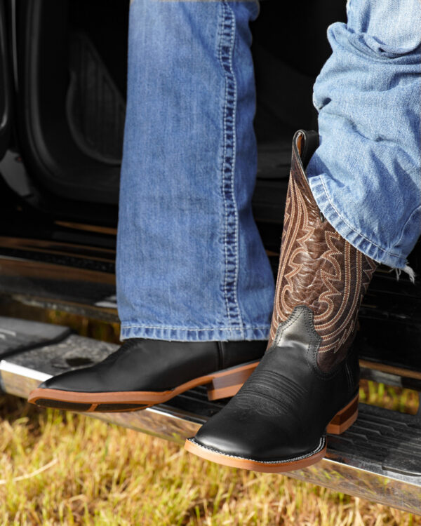 Black Cowhide – Square Toe - Image 6