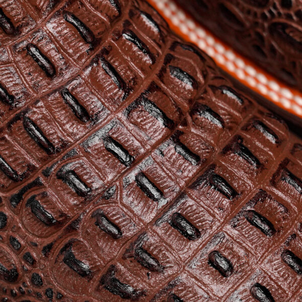Brown Caiman Horn Back - Square Toe - Image 4