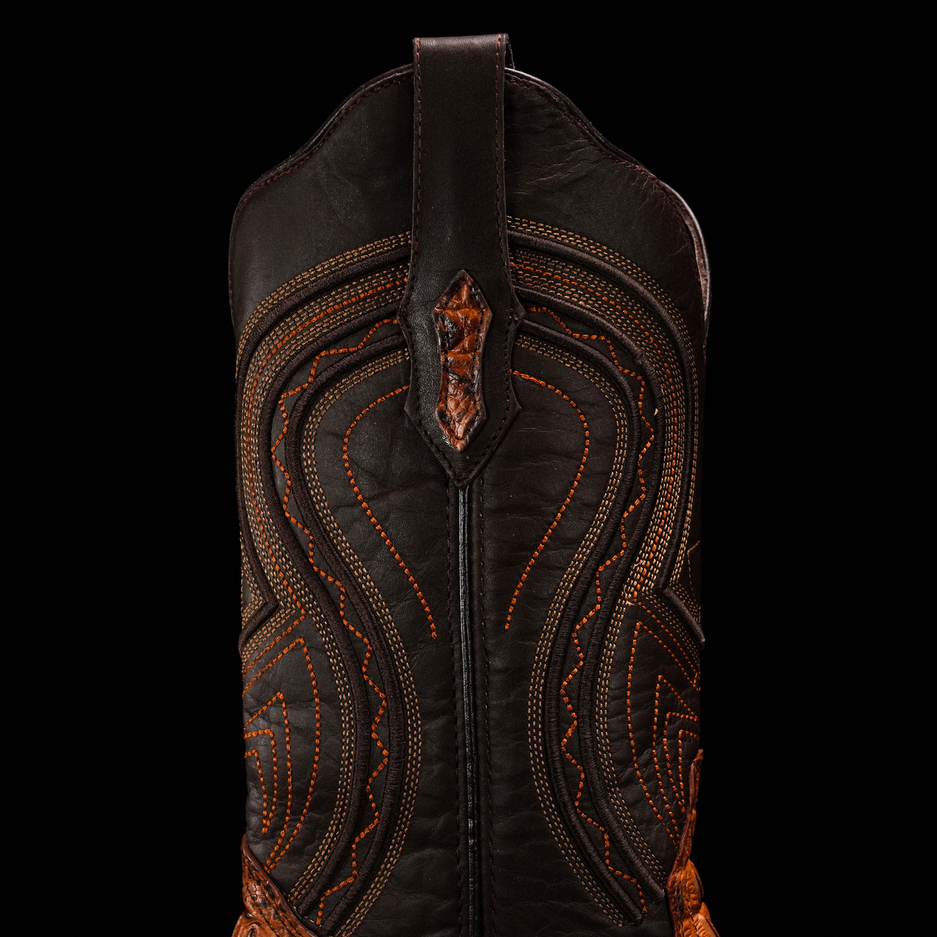Cognac Caiman Horn Back - Square Toe - Image 5