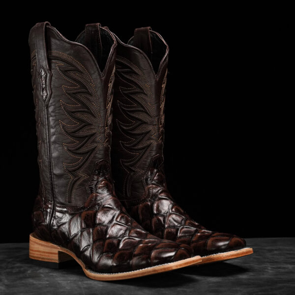Brown Fish Scale – Square Toe