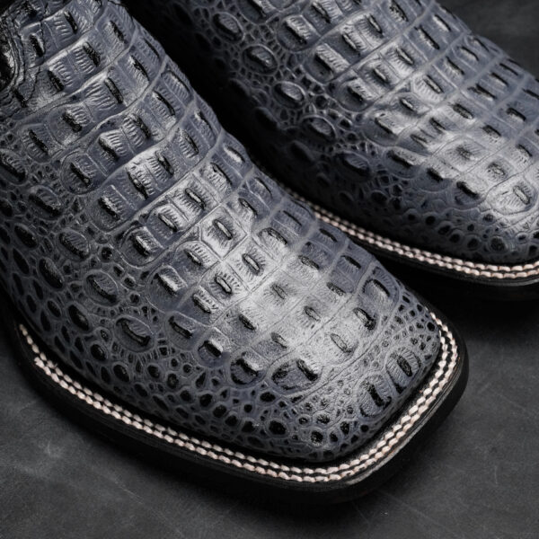 Gray Caiman Horn Back – Square Toe - Image 3