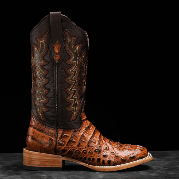 Cognac Caiman Neck - Square Toe - Image 2