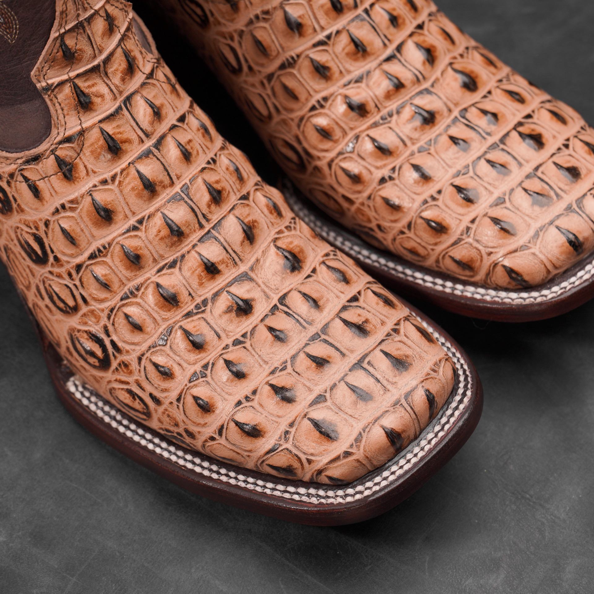 tamyaco⭐︎ Dan Post Men's Kingly Caiman Belly Square Toe Boots-Bay