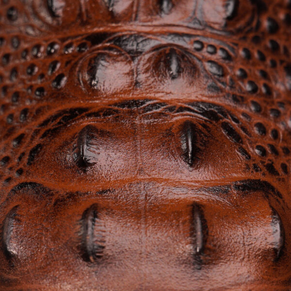 Brown Caiman Neck - Square Toe - Image 4