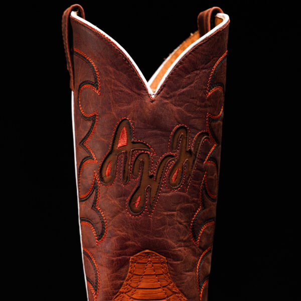 Matte Cognac Python - Square Toe - Image 8