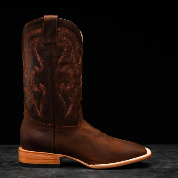 Natural Brown Cowhide – Square Toe - Image 2