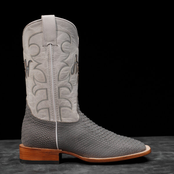 Matte Gray Python - Square Toe - Image 2