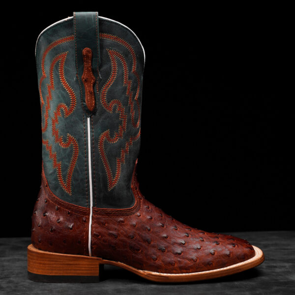 Cognac Ostrich – Square Toe - Image 2