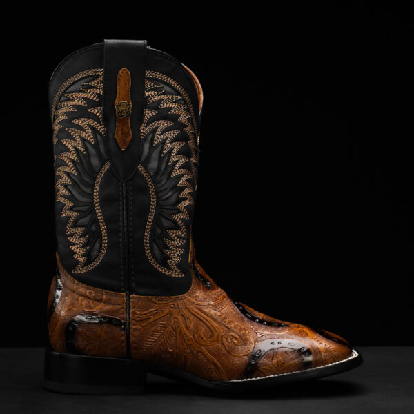 Honey Hand Tooled – Square Toe - Image 2