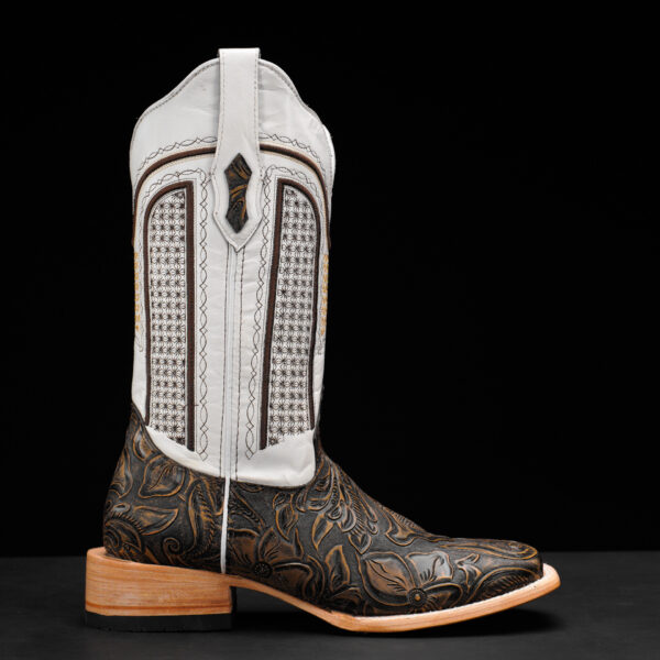 Tan Safari Hand Tooled – Square Toe - Image 2