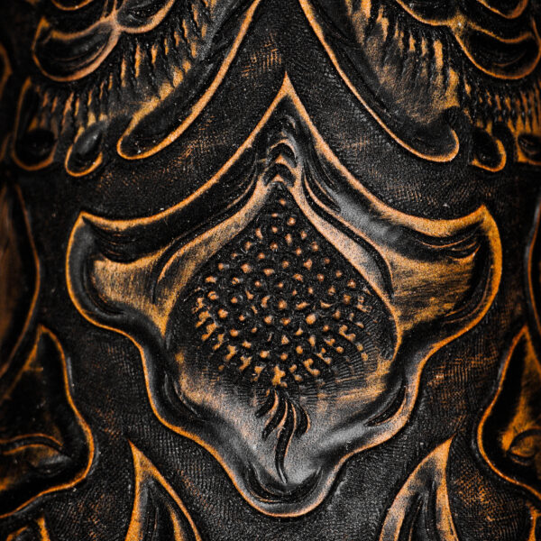 Tan Safari Hand Tooled – Square Toe - Image 4
