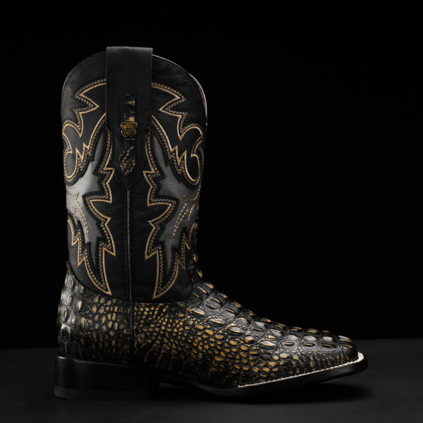 Tan Safari Caiman Horn Back – Square Toe - Image 2