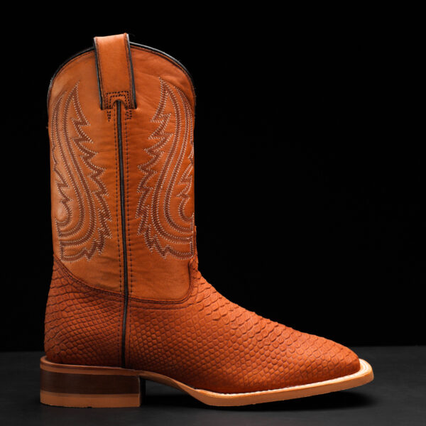 Matte Cognac Python - Square Toe - Image 6