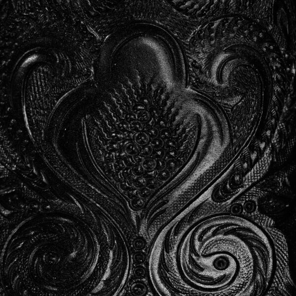 Black Alfa Hand Tooled – Square Toe - Image 4