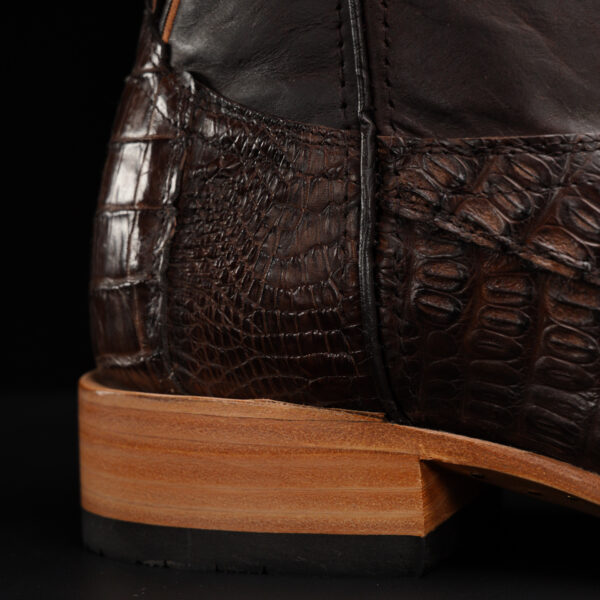 AUTHENTIC Brown Caiman Belly – Square Toe - Image 5