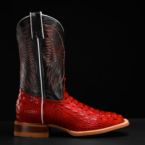 Red Caiman Horn Back – Square Toe - Image 2
