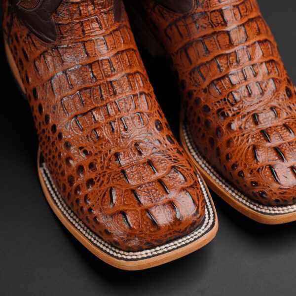 Cognac Caiman Neck – Square Toe - Image 3