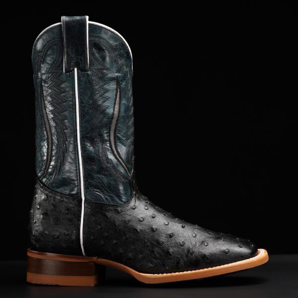 Black Ostrich – Square Toe - Image 2