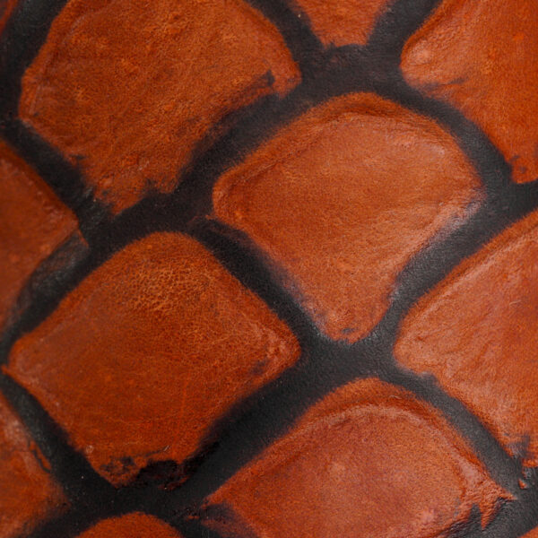 Matte Cognac Fish Scale – Square Toe - Image 4