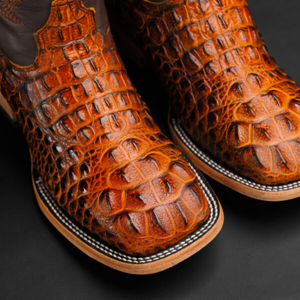 Honey Caiman Neck – Square Toe - Image 3
