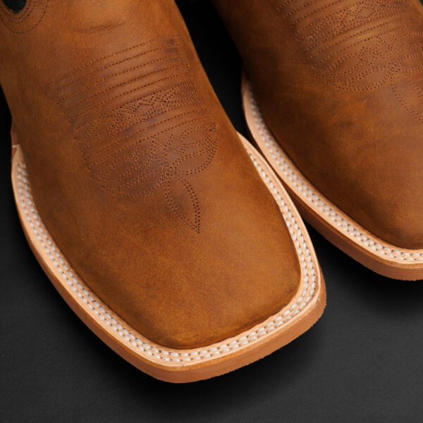 Natural Brown Cowhide – Square Toe - Image 3