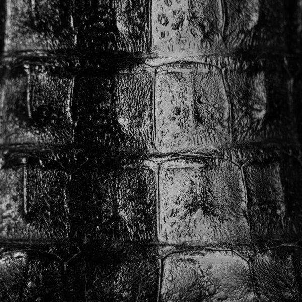 Black Caiman Horn Back - Square Toe - Image 4