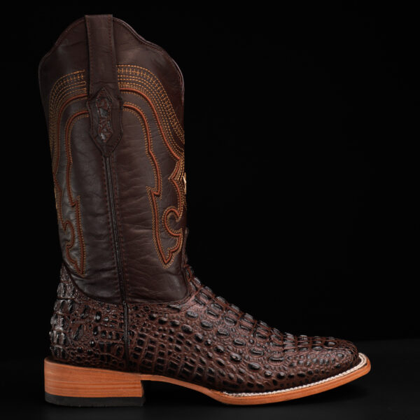 Brown Caiman Horn Back - Square Toe - Image 2