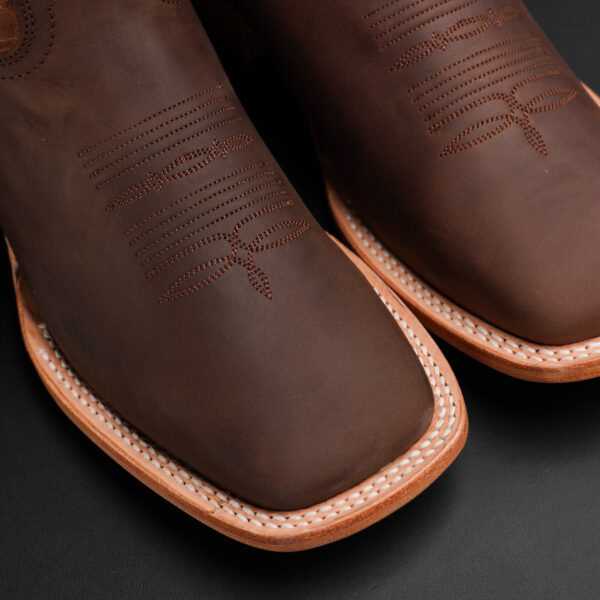 Brown Cowhide – Square Toe - Image 3