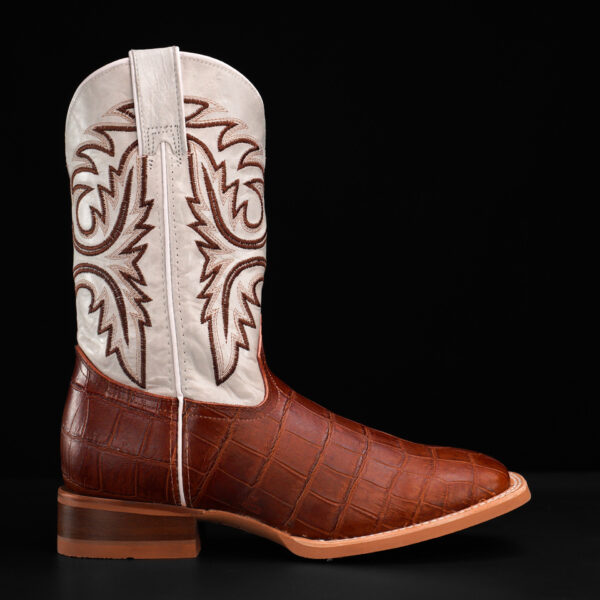 Taupe Alligator Belly - Square Toe - Image 2
