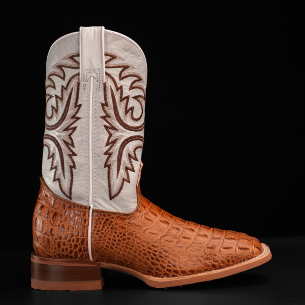 Taupe Caiman Horn Back – Square Toe - Image 2