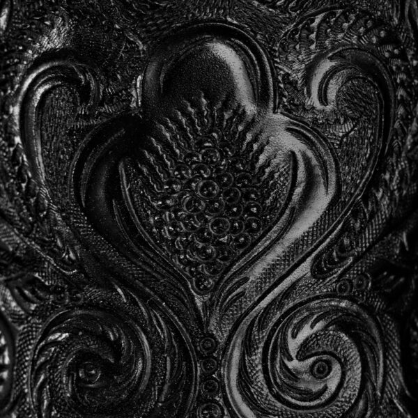 Black Alfa Hand Tooled – Square Toe - Image 4