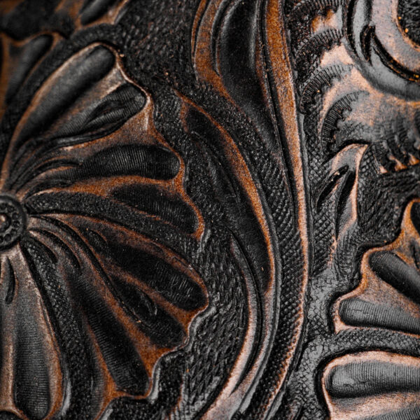 Brown Hand Tooled – Square Toe - Image 4