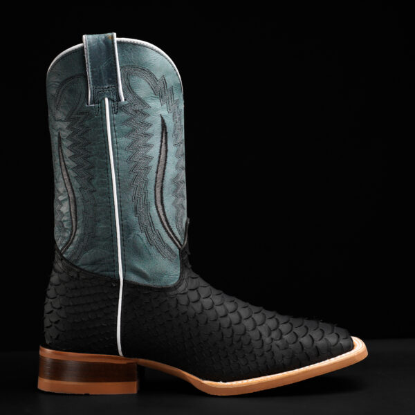 Matte Black Python - Square Toe - Image 2