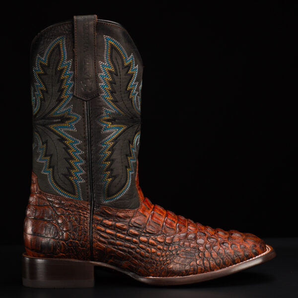 Cognac Caiman Neck - Square Toe - Image 2