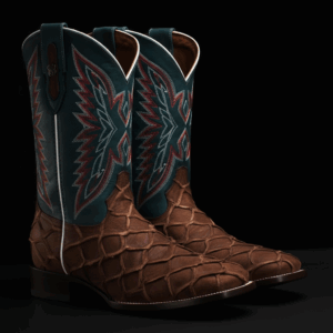 Matte Brown Pirarucu – Square Toe