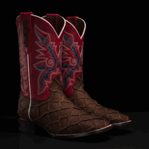 Matte Brown Pirarucu – Square Toe