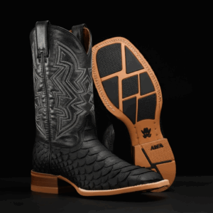 Giant Black Python - Square Toe