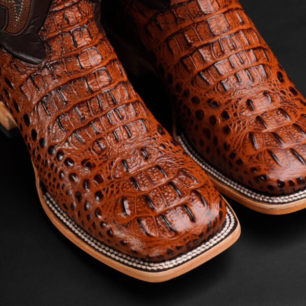 Cognac Caiman Neck – Square Toe - Image 3