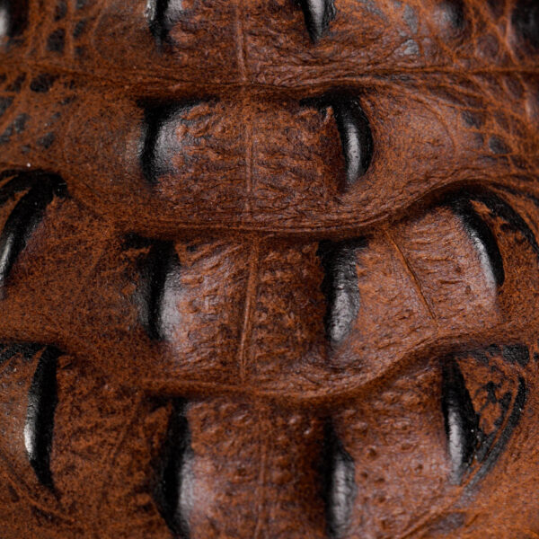 Brown Caiman Neck - Square Toe - Image 4