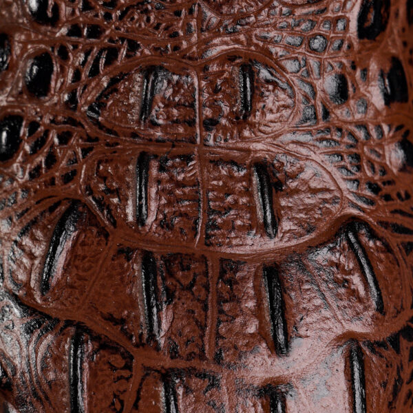 Brown Caiman Neck - Square Toe - Image 4