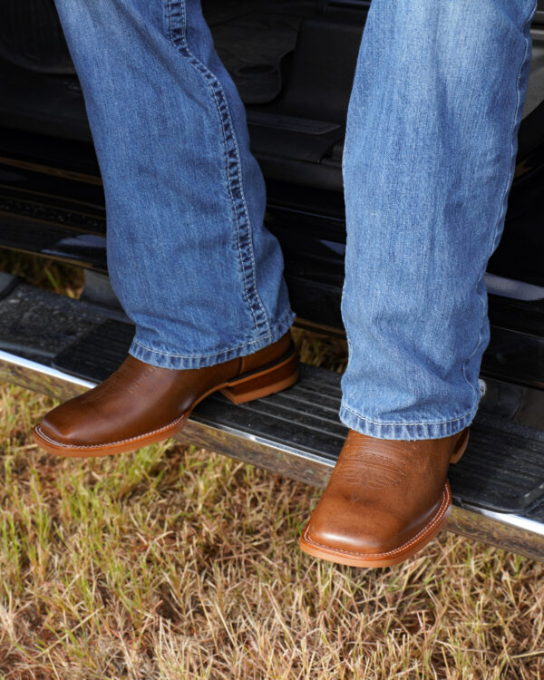 Tan Cowhide – Square Toe - Image 6