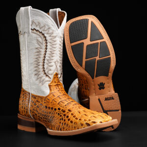 Honey Caiman Neck – Square Toe