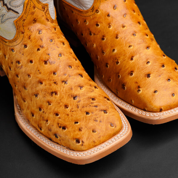 Honey Ostrich – Square Toe - Image 3