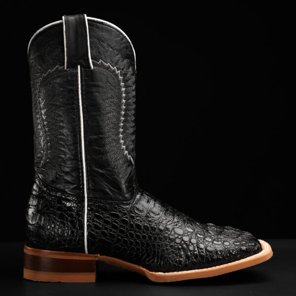 Black Caiman Neck - Square Toe - Image 2