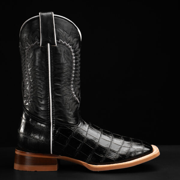 Black Alligator Belly - Square Toe - Image 2