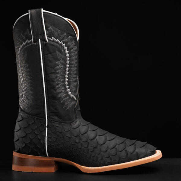 Matte Black Giant Python - Square Toe - Image 2
